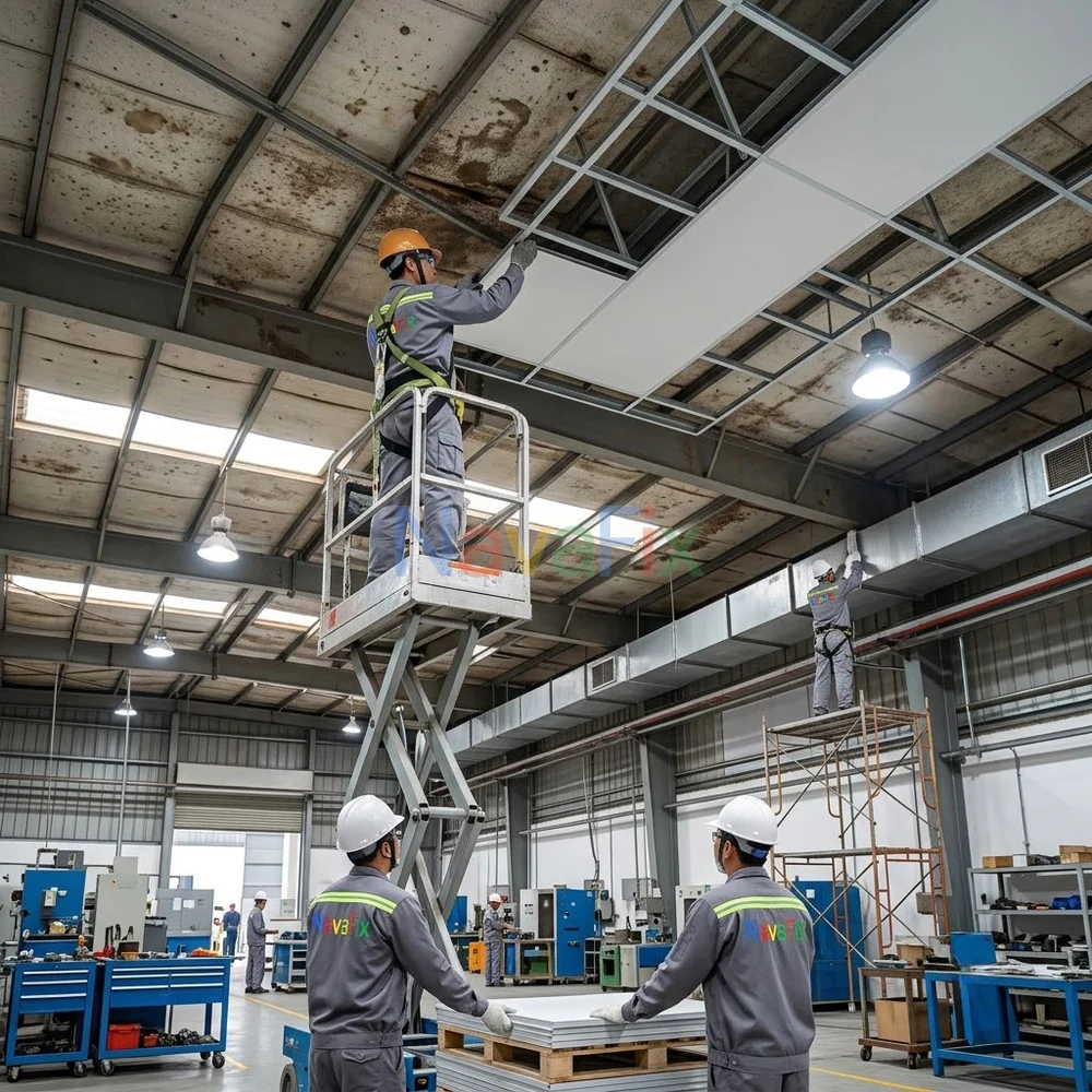 Dịch Vụ Sửa Chữa Trần Nhà Xưởng Trọn Gói, An Toàn | NavaFix