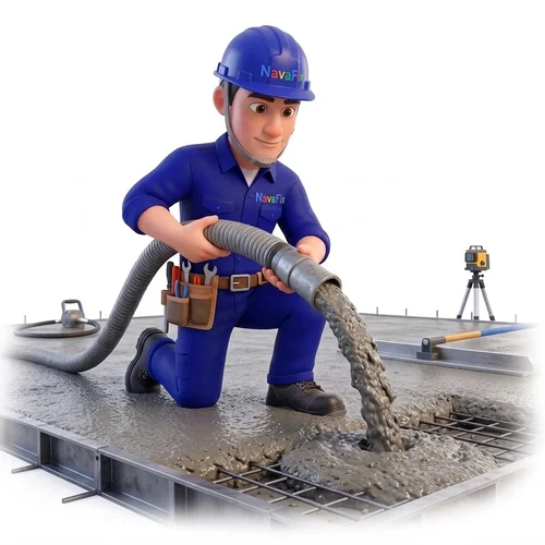 Nâng nền và xử lý nứt lún sàn bê tông NavaFix