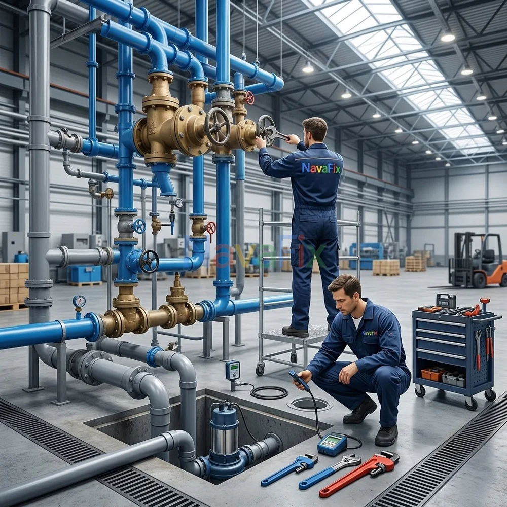Sửa Chữa Hệ Thống Cấp Thoát Nước Nhà Xưởng | NavaFix
